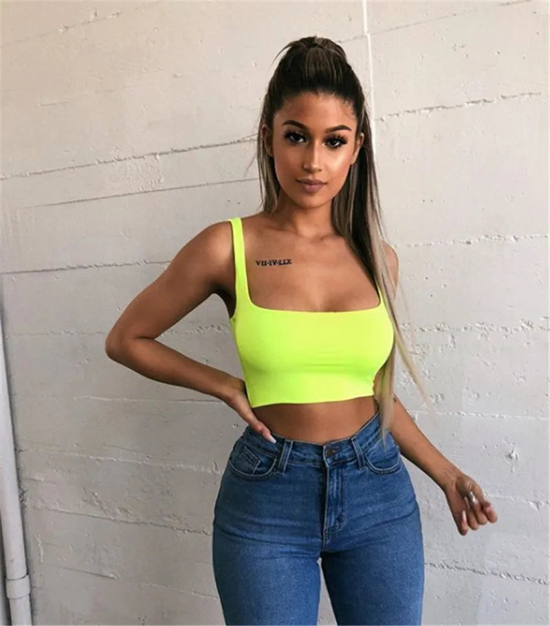 Top Casual con Cuello Asimétrico – Camiseta Corta Sexy para Mujer