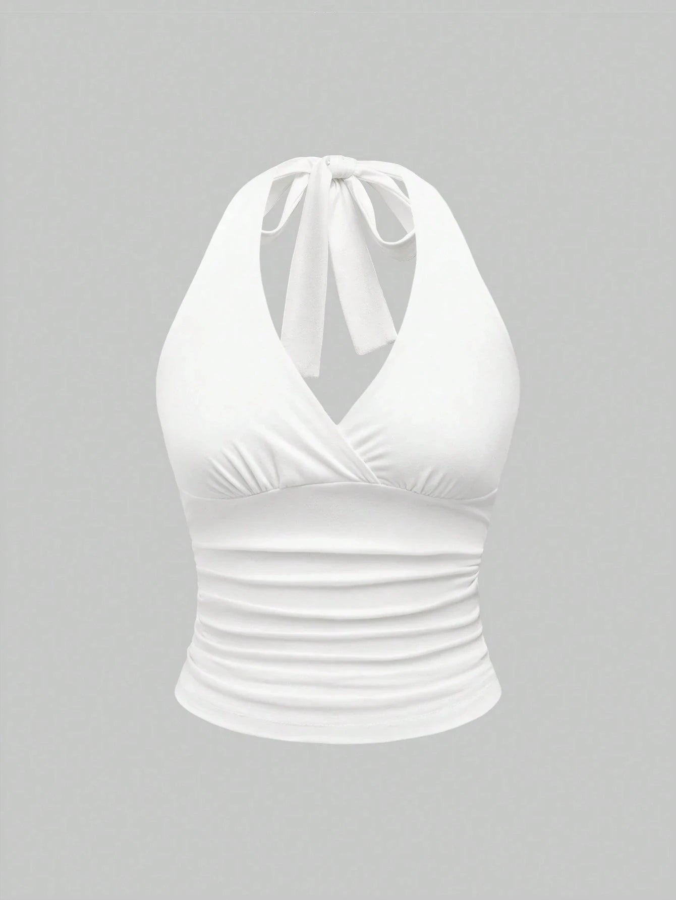 Top Corto Cuello V/Halter – Leopardo o Negro