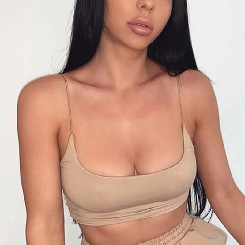 Top Corto sin Mangas – Blusa de Algodón Casual y Fresca de Verano