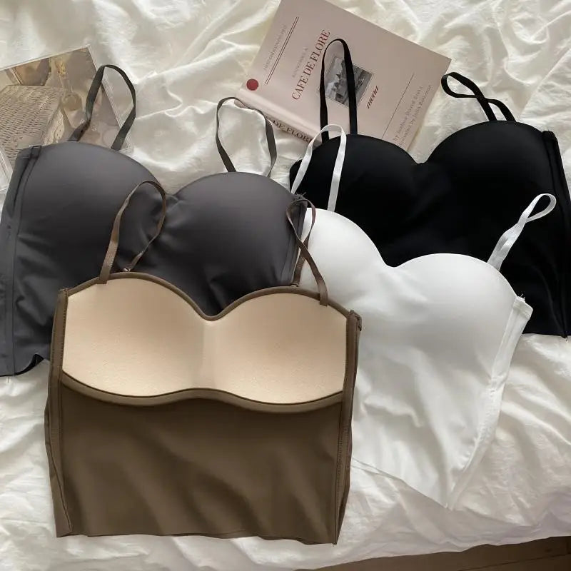 Top con Copa Integrada de Seda Helada – prenda Elegante y Versátil para Mujer