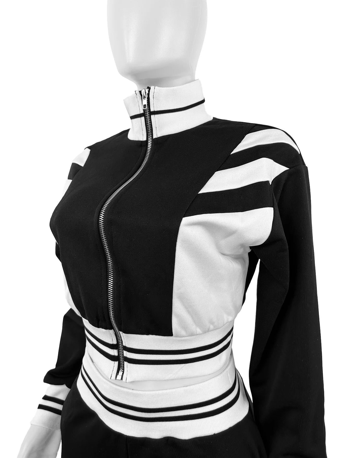Conjunto deportivo 2 piezas con chaqueta y pantalón ajustado – Casual/Primavera-Invierno