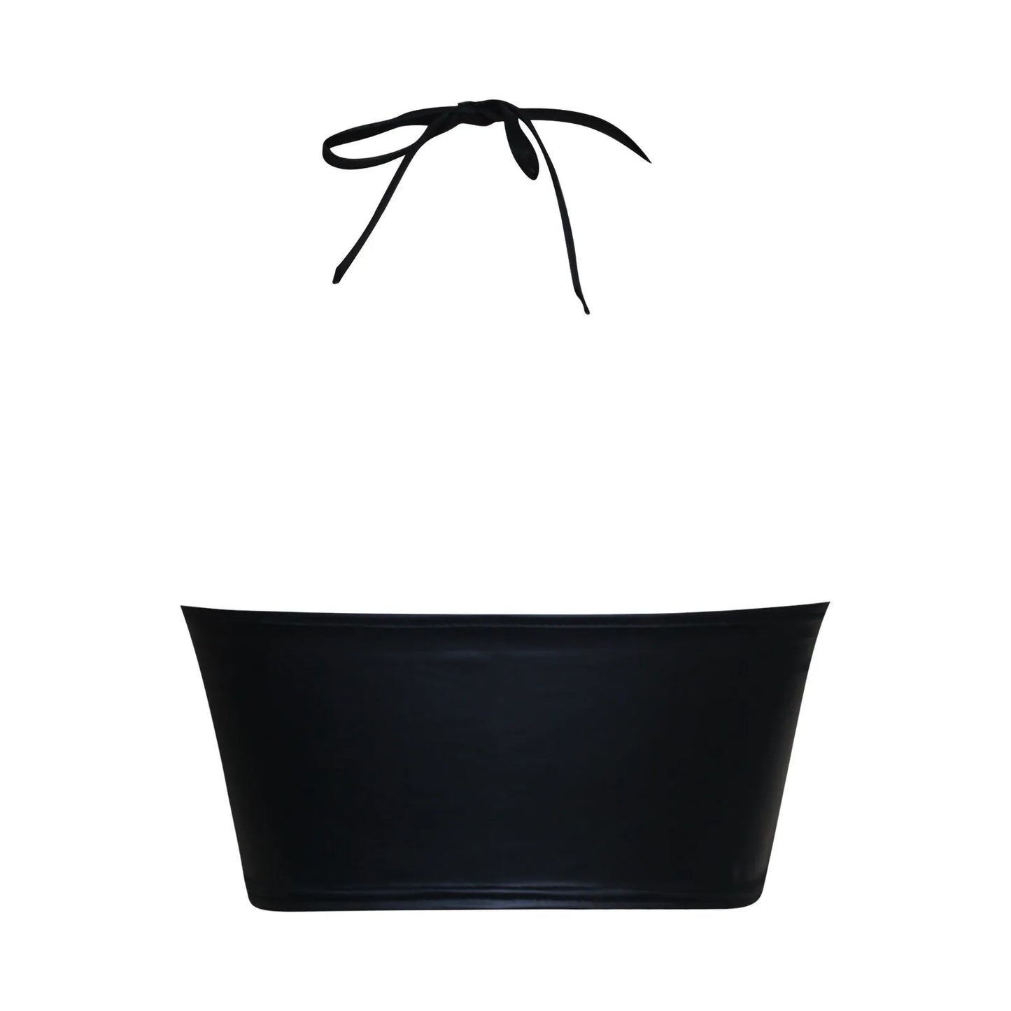 Bralette de Cuero PU Negro 🔥 con Tirantes Ajustables y Hebilla – Lencería Sexy y Versátil