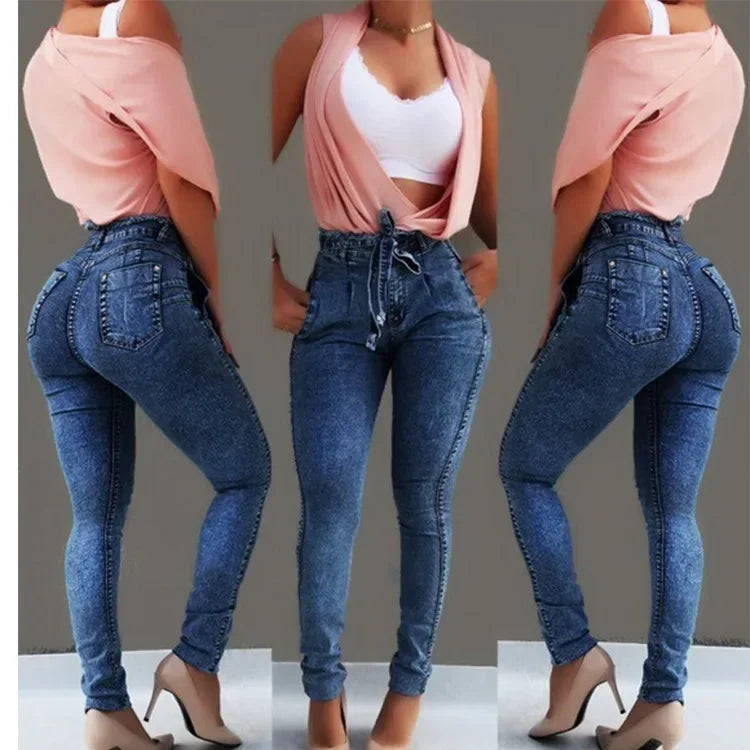 Jeans de Mujer Cintura Alta Push Up – Skinny Fit Stretch
