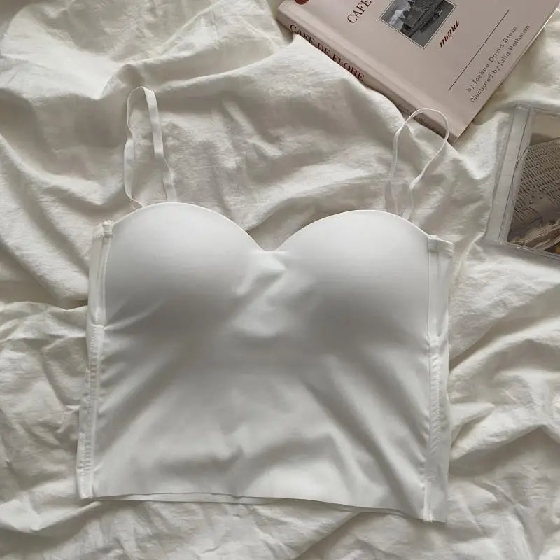 Top con Copa Integrada de Seda Helada – prenda Elegante y Versátil para Mujer