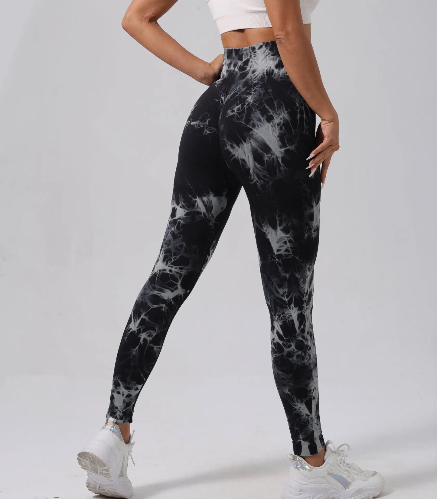 Leggings Deportivos sin Costuras de Cintura Alta – Push Up para Yoga, Gym y Running 🧘‍♀️🔥