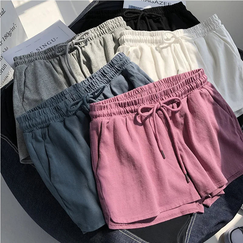 Short Deportivo Suelto con Bolsillos y Cintura Elástica