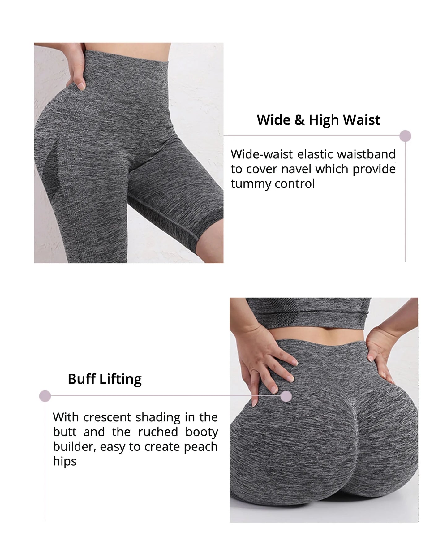 Short Deportivo Push Up de Cintura Alta – Pantalón Corto de Compresión para Gym y Yoga 🏋️‍♀️🔥