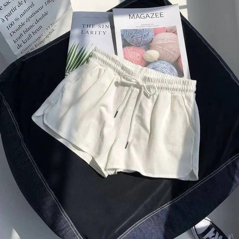 Short Deportivo Suelto con Bolsillos y Cintura Elástica