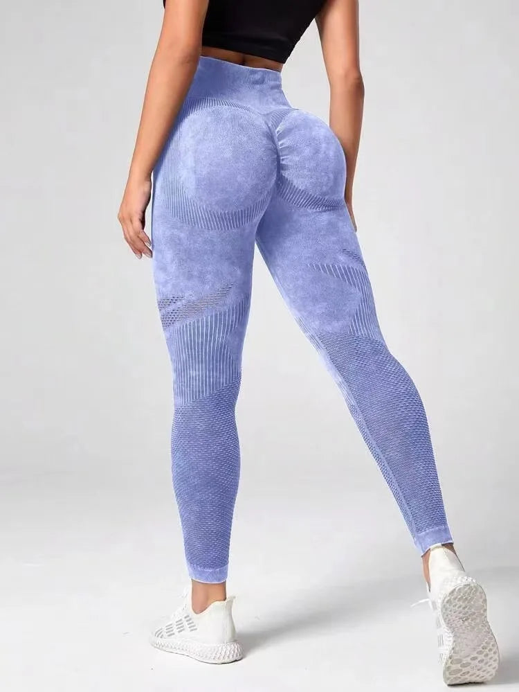 Leggings Retro Push Up de Cintura Alta sin Costuras – Deportivos para Yoga, Fitness y Gym 🏋️‍♀️🧘‍♀️✨