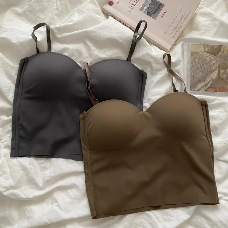 Blusa Estilo Corset – Seda Helada con Espalda Elegante