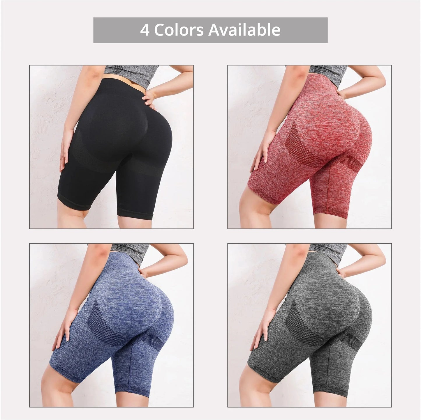 Short Deportivo Push Up de Cintura Alta – Pantalón Corto de Compresión para Gym y Yoga 🏋️‍♀️🔥