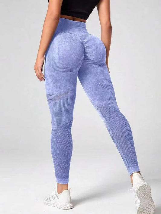 Leggings Retro Push Up de Cintura Alta sin Costuras – Deportivos para Yoga, Fitness y Gym 🏋️‍♀️🧘‍♀️✨
