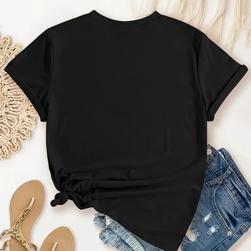 Camiseta Brooklyn New York Mujer Estilo Urbano Hip Hop Y2K – Algodón Suave de Manga Corta