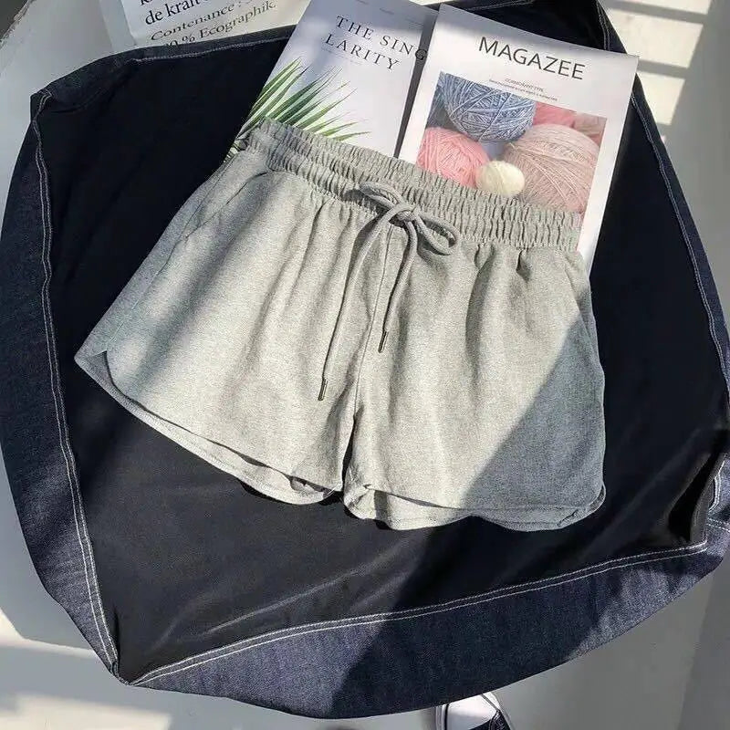 Short Deportivo Suelto con Bolsillos y Cintura Elástica