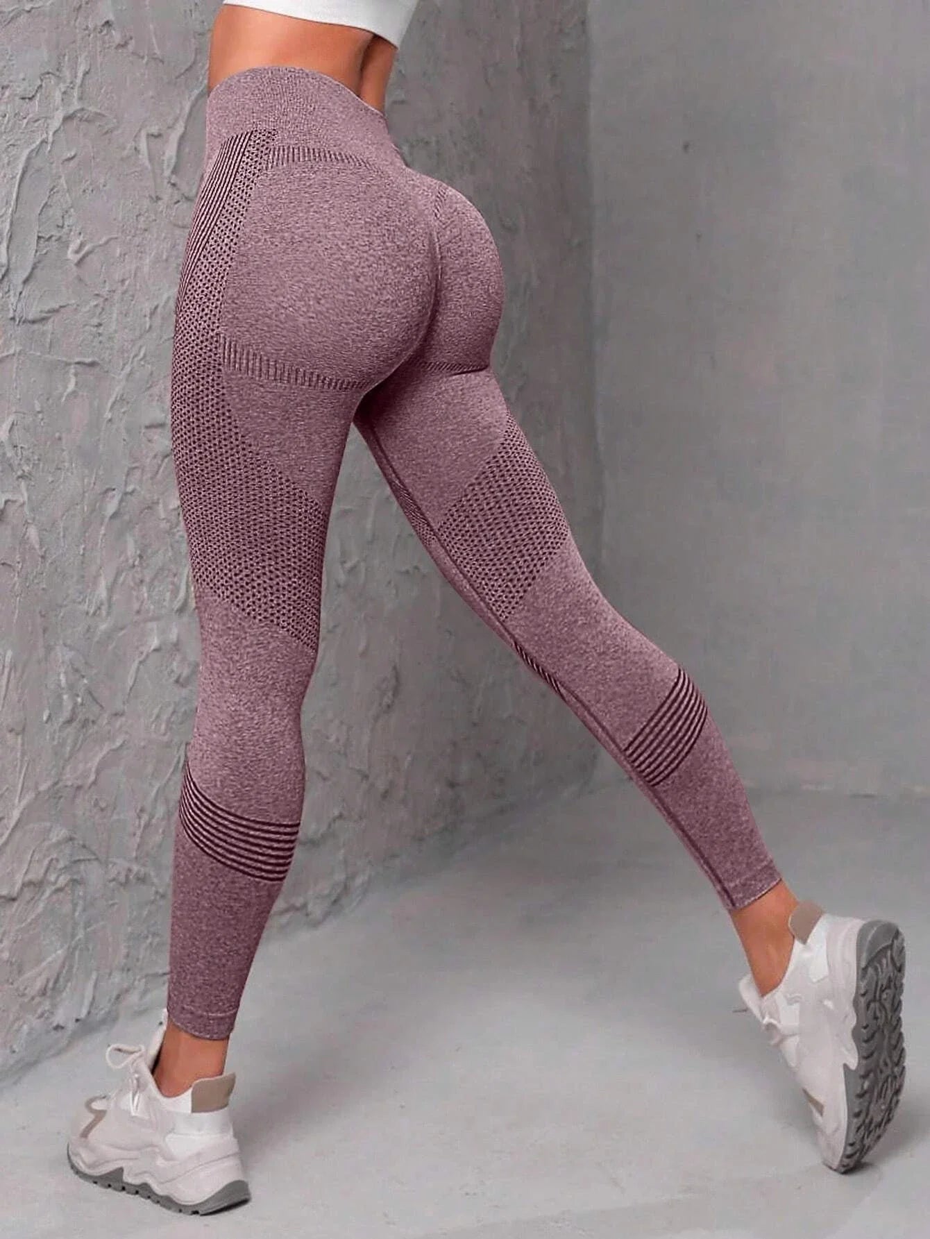 Leggings Deportivos sin Costuras con Cintura Ancha – Push Up para Gym, Yoga y Fitness 🧘‍♀️🔥