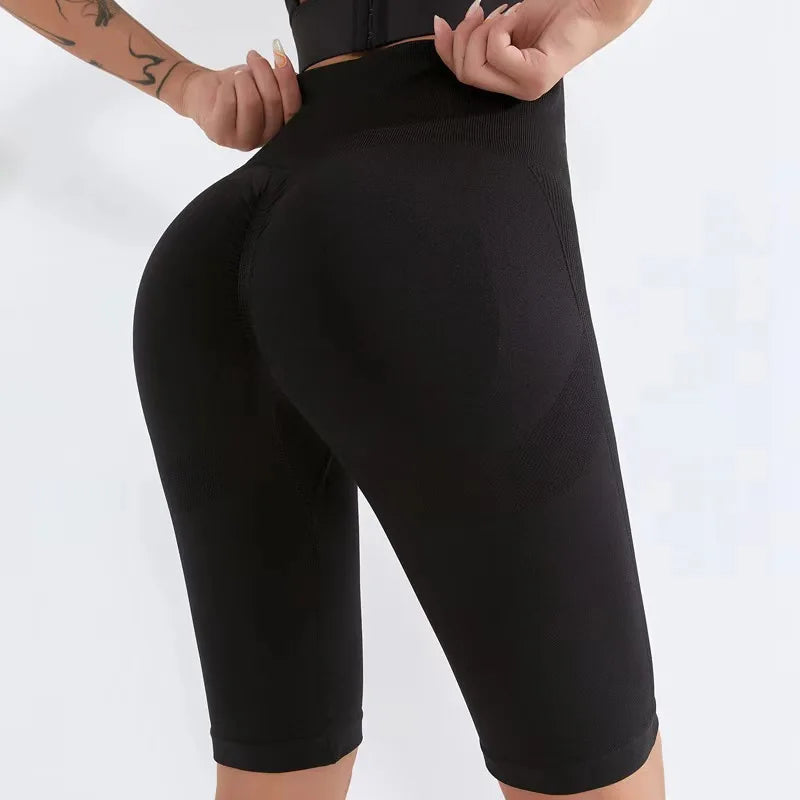 Short Deportivo Push Up de Cintura Alta – Pantalón Corto de Compresión para Gym y Yoga 🏋️‍♀️🔥